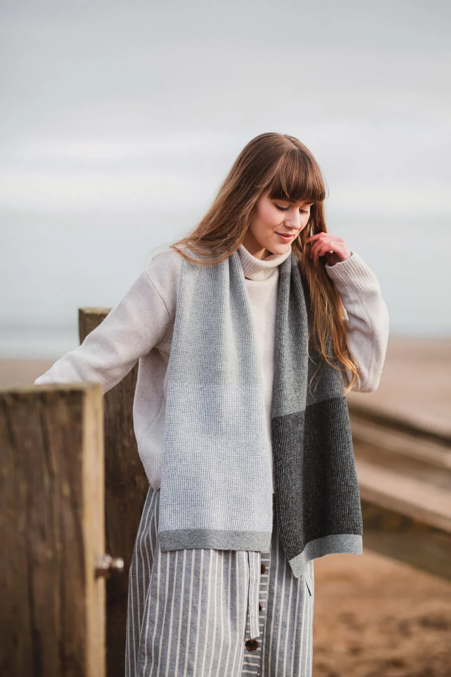 Designer+lambswool+scarf+in+